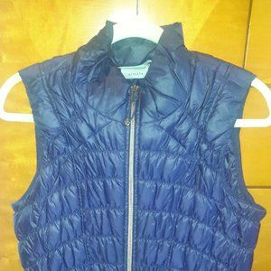 Athleta Downtime Puffer Vest Navy Blue